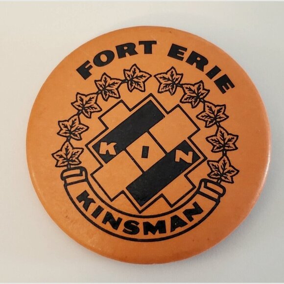 Fort Erie Ontario Kinsman Pinback Button Pin - Picture 1 of 2
